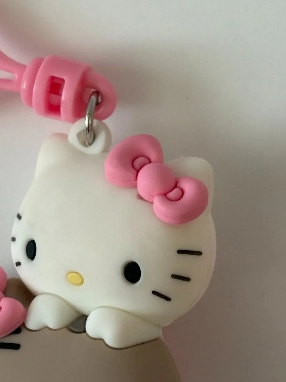 Hello Kitty X Pusheen Clip Figural Keyring Keychain Bag Backpack Lot of 2 Sanrio
